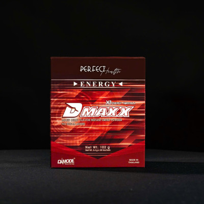 DMAXX thức uống bổ sung vitamin năng lượng không đường DAMODE 22 gói dùng thử màu đỏ
