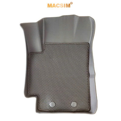 Thảm 2 lớp (sd3) dạng lưới lục giác Hyundai Accent 2024+ (đen) bề mặt cao su siêu sạch nhãn hiệu Macsim