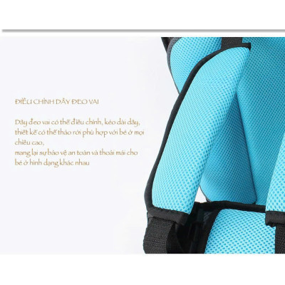 Địu ghế ngồi an toàn cho em bé trên ô tô - đai ghế an toàn trẻ em