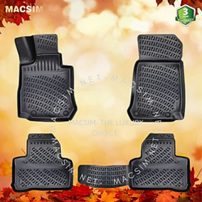 Thảm lót sàn ô tô nhựa TPU Silicon Mercedes GLC X253/C253 2015+ Nhãn hiệu Macsim