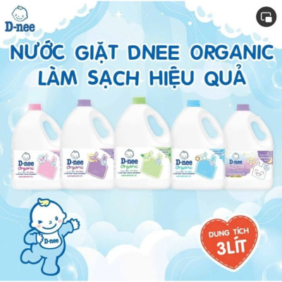 Nước giặt Dnee 3000ml xanh/hồng/trắng - Thái Lan