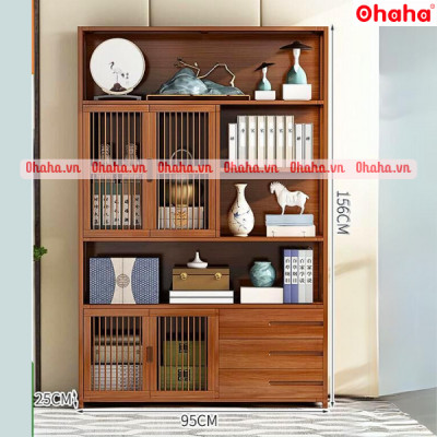 KỆ TRANG TRÍ PHÒNG KHÁCH THIẾT KẾ SANG TRỌNG OHAHA - KTT014