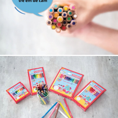 Chì sáp màu STABILO Swans Jumbo - Đen Lamp (760)