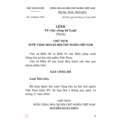 Sách - Luật Dầu Khí - NXB Chính Trị Quốc Gia