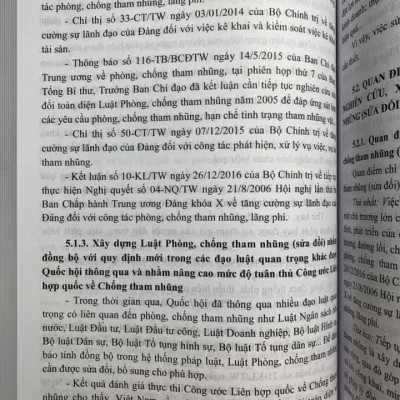 Pháp Luật về phòng, chống tham nhũng và xử lý các hành vi phạm tội