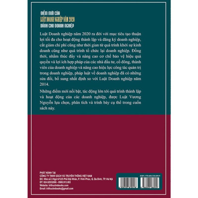 Điểm Mới Của Luật Doanh Nghiệp Năm 2020 Dành Cho Doanh Nghiệp - Tác Giả  Vương Thanh Thúy