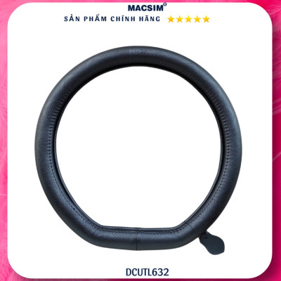 Bọc vô lăng cao cấp E34 VF3, VF5, VF8, VF9Macsim mã DCUT L632-2 chất liệu da thật - Khâu tay 100%