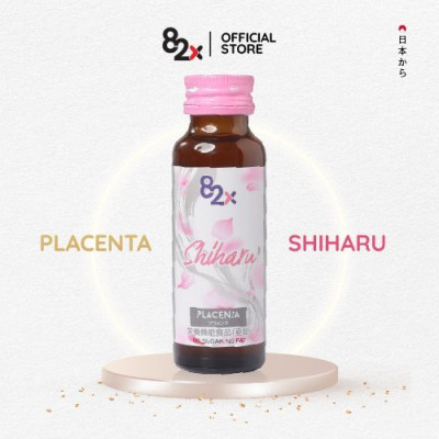 82X Combo 2 chai Nước uống Placenta Shiharu làm đẹp da đến từ Nhật Bản 50ml/lọ.