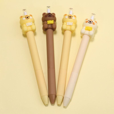 Bút Chì Bấm Bear Cheese - Kuki KK-7489-MD-TK - Màu Nâu