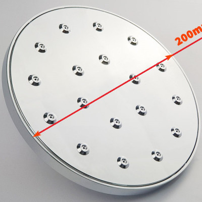 Combo đài sen và tay sen tròn nhựa ABS mạ Chrome cao cấp Eurolife EL-DST 01 (Trắng bạc)