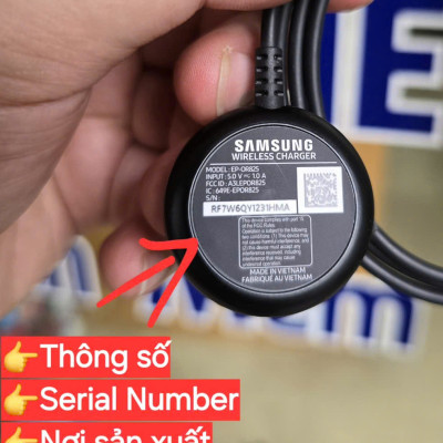 Đế sạc đồng hồ Galaxy Watch 3/Watch4/Watch FE Hàng chính hãng