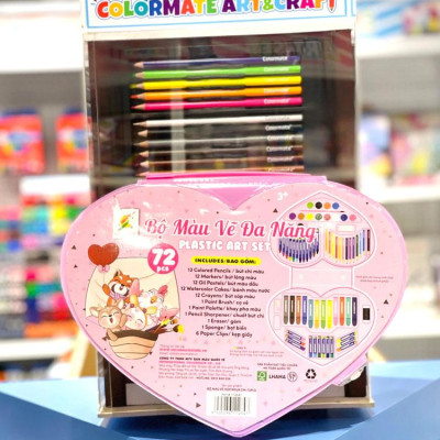 Hộp Màu Vẽ Đa Năng - Colormate CM-72PLS (72 Chi Tiết)