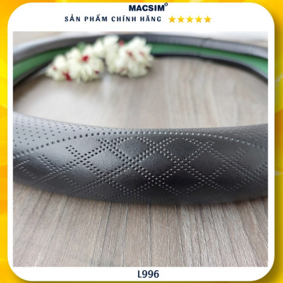 Bọc vô lăng cao cấp Macsim mã DDcut L996 chất liệu da thật - Khâu tay 100%