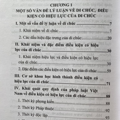 Di Chúc Và Điều Kiện Có Hiệu Lực Của Di Chúc 