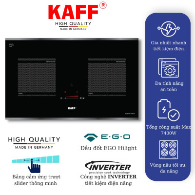 Bếp âm từ đôi nhập khẩu Germany KAFF KF-IH201II - Hàng Chính Hãng