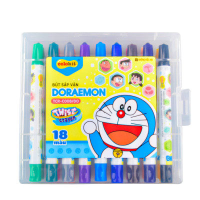 Bút sáp vặn 18 màu Thiên Long Colokit TCR-C008/DO