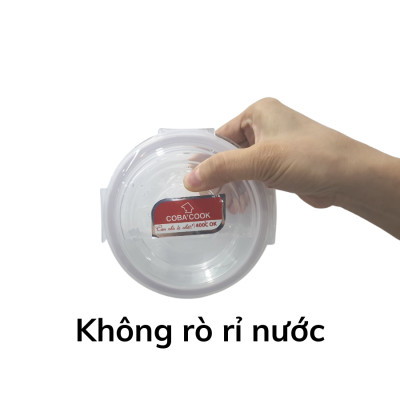 Bộ 2 hộp thủy tinh đựng thực phẩm chịu nhiệt COBA
