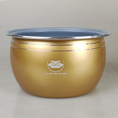 Nồi cơm điện tử lòng niêu 1.8L Ladomax màu đen, công suất 700W, tráng men chống dính-Hàng chính hãng