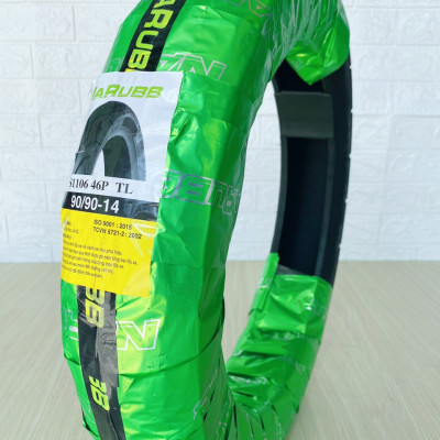 Vỏ sau xe VISION, VARIO, CLICK  90\90-14 S1106 4PR 46P TL hiệu NARUBB không sử dụng ruột