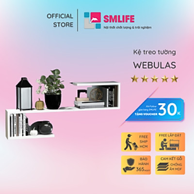 Kệ sách mini treo tường SMLIFE Webulas