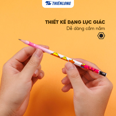 Hộp 10 cây Bút chì gỗ 2B Thiên Long GP-03