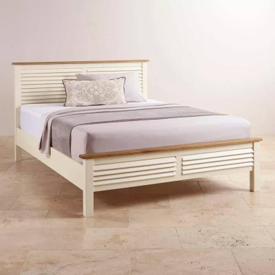 Giường đơn Shutter gỗ sồi