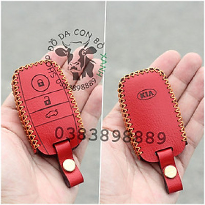 Bao Da Chìa Khoá KIA cerato, K3, K5, Seltos, Soluto, Morning, Sorento, Rondo handmade Da Thật 006