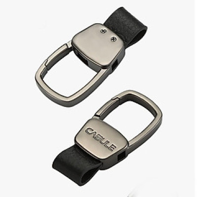 Móc khoá da bò cao cấp Cabule đa năng cho xe ô tô,chất liệu hợp kim,da bò siêu dày,không còn lo lạc mất chìa khoá