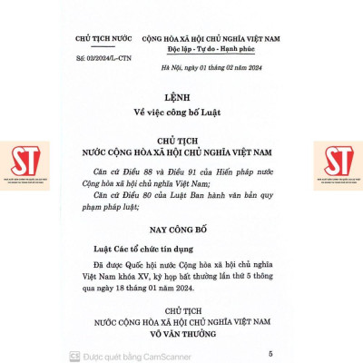 Sách - Luật Các Tổ Chức Tín Dụng - NXB Chính Trị Quốc Gia