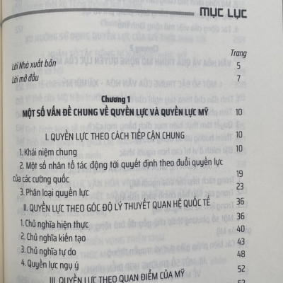 Quyền lực Mỹ trong quan hệ ngoại giao tiếp cận từ góc độ lịch sự và văn hóa (Sách chuyên khảo)