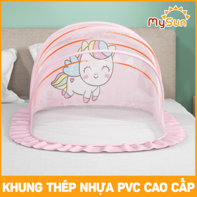 Màn mùng lưới chụp chống muỗi gấp gấp gọn thông minh che chắn cho bé sơ sinh, trẻ em ngủ MySun