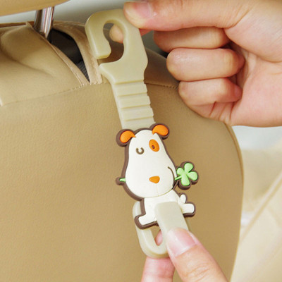 Combo 02 móc dẻo dễ thương treo đồ sau ghế ô tô-Giao ngẫu nhiên