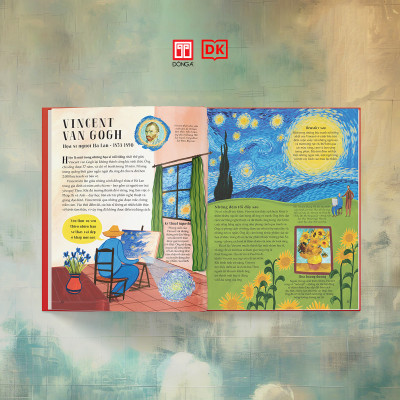 (Bìa cứng, in màu) NGHỆ SĨ -  Những Câu Chuyện Truyền Cảm Hứng Về Cuộc Đời Và Tác Phẩm Của Các Nghệ Sĩ – Susie Hodge – Nguyễn Thị Kim Oanh dịch – Đông A – NXB Dân trí