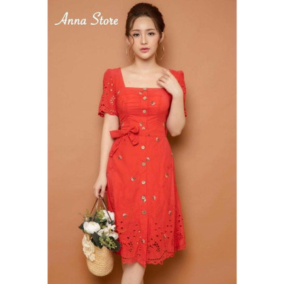 Rập giấy 741- Rập đầm tay phồng cổ vuông (BẢN VẼ)