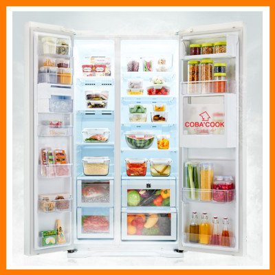 [Mua 2 Tặng 1] Bộ Hộp Đựng Thức Ăn Hộp Cơm Bảo Quản Thực Phẩm Thủy Tinh Chịu Nhiệt - 370ml