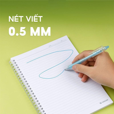 Hộp 10 Bút Gel Xóa Được 0.5 mm - Mazzic Thiên Long GELE-007 - Mực Đen