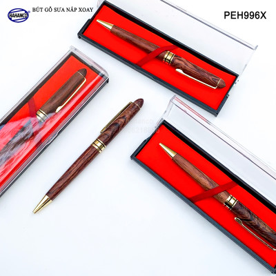 Bút Ký Gỗ Sưa Đỏ - Đẳng Cấp Của Người Thành Đạt/ May Mắn/ Bình An - PEH996X