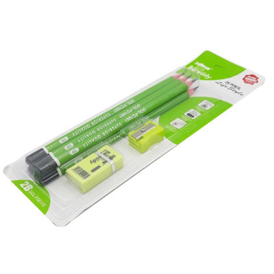 Bộ 6 Viết Chì 2B DOL-PSE172 - Màu Xanh Lá