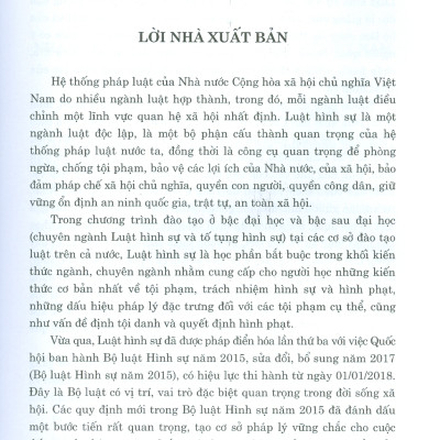 Tổng Quan Luật Hình Sự Việt Nam (Tái bản có sửa chữa, bổ sung) - Bản in năm 2022
