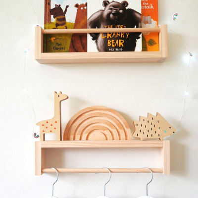 Kệ gỗ treo tường trang trí, kệ gỗ treo tường chữ u trang trí phòng khách, phòng ngủ