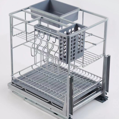 {Hàng chính hãng} Kệ dao thớt chai lọ nan dẹt Inox 304 bóng mờ cao cấp