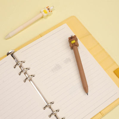 Bút Chì Bấm Bear Cheese - Kuki KK-7489-MD-TK - Màu Nâu