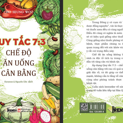 Sách - Quy Tắc 7:3 Chế Độ Ăn Uống Cân Bằng (Tác giả Cho Seung Woo - Dịch giả Kyoyeon & Nguyễn Ước)