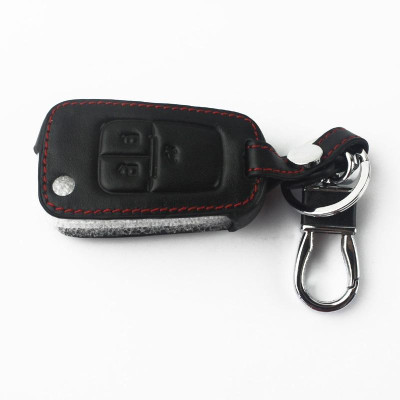 Bao Da Chìa Khóa Dành Cho Xe Chevrolet Cruze, Spark (Da Thật) Logo 3D