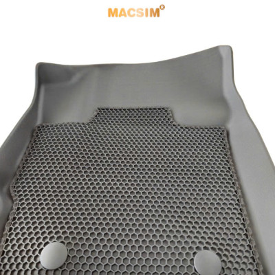 Thảm 2 lớp (sd3) dạng lưới lục giác cho Toyota yaris Cross 2023+ bề mặt cao su siêu sạch nhãn hiệu Macsim