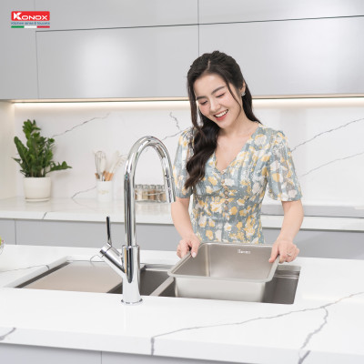  Chậu rửa bát chống xước Workstation Sink – Undermount Sink KN8646DU Dekor - Bảo hành chính hãng 10 năm