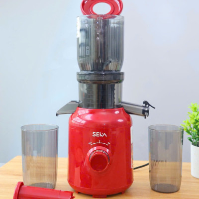 Máy ép chậm SEKA SK535S loại cổ to công suất 250w dung tích 700ml, máy ép trái cây hoa quả kiệt bã hàng nhập khẩu