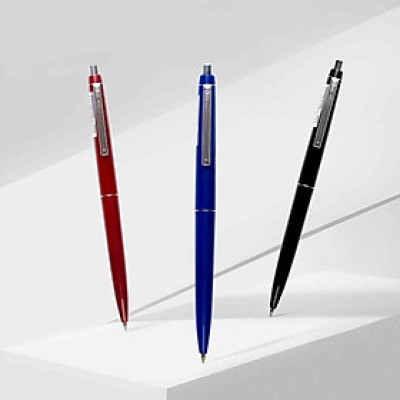 Combo 5/10/20 Bút bi Thiên Long TL-031 ngòi 0.5mm mực xanh đỏ đen giắt kim loại mạ crom kiểu dáng hiện đại, thân bút thon dài