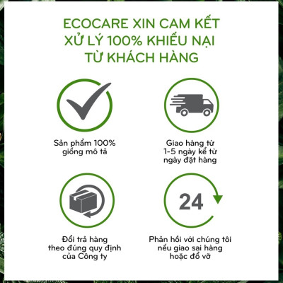 Dầu gội thảo dược sạch gàu, giảm xơ rối ECOCARE PREMIUM 300ml đạt chuẩn CGMP, dầu gội xả thiên nhiên 