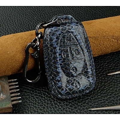 Bao Da Chìa Khóa Ô Tô Handmade Vinfast E34 VF8 VF9 VF6 Da Rắn - hàng chính hãng